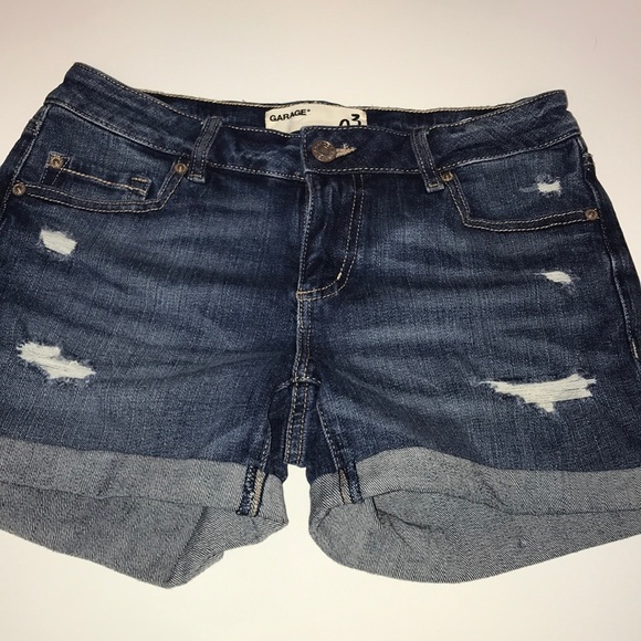 garage jean shorts
